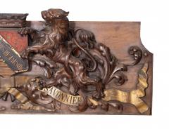 French Carved Walnut Henry Demarson Parfumeure And Savonnier Store Sign - 4643394