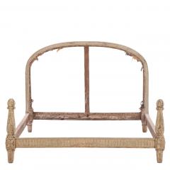 French Carved and Painted Full Size Bed C 1900 - 4742470