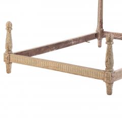 French Carved and Painted Full Size Bed C 1900 - 4742474