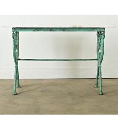 French Cast Iron Marble Bistro Table - 3957779