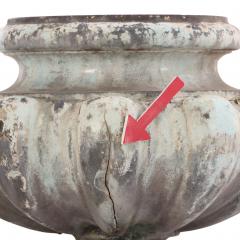 French Cast Iron Tabletop Urn C 1890 - 4722331