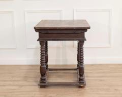 French Changer s Table from Jura in Walnut with Turned Legs 18th Century - 4437827