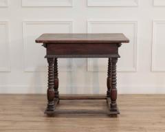 French Changer s Table from Jura in Walnut with Turned Legs 18th Century - 4437830