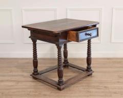 French Changer s Table from Jura in Walnut with Turned Legs 18th Century - 4437889