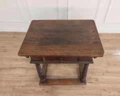 French Changer s Table from Jura in Walnut with Turned Legs 18th Century - 4437896