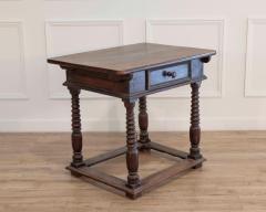 French Changer s Table from Jura in Walnut with Turned Legs 18th Century - 4437903