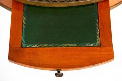 French Charles X Antique Burlwood Marble Drum Top Side or End Table - 4502462