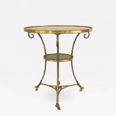 French Charles X Bronze Scroll Table - 1443365