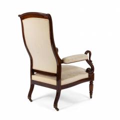French Charles X Rosewood Arm Chair - 1402693