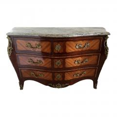 French Chest of Drawers Bronze Mounted Marble Top Commode Signed v Gillino - 1668027