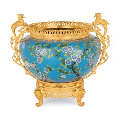 French Chinoiserie Style Cloisonn Enamel and Ormolu Jardini re - 4663059