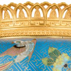 French Chinoiserie Style Cloisonn Enamel and Ormolu Jardini re - 4663063