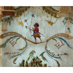 French Chinoiserie Style Singerie Monkey Painting - 4433131