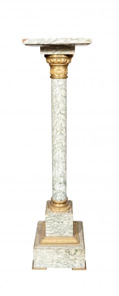 French Cipollino Marble Pedestal - 4524403