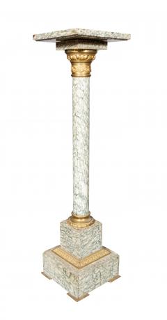 French Cipollino Marble Pedestal - 4524405