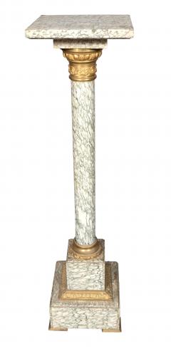 French Cipollino Marble Pedestal - 4524434