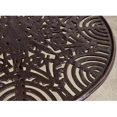 French Circa 1900 Cast Iron Garden Table in New Powder coat - 4663652