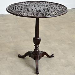 French Circa 1900 Cast Iron Garden Table in New Powder coat - 4663697