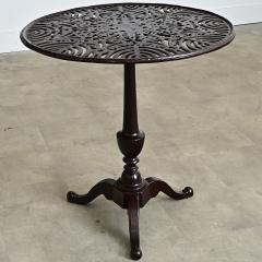 French Circa 1900 Cast Iron Garden Table in New Powder coat - 4663707
