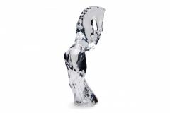 French Contemporary Baccarat Crystal Figure of a Rearing Horse - 4672687