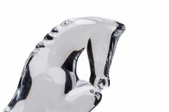 French Contemporary Baccarat Crystal Figure of a Rearing Horse - 4672690