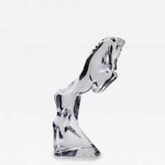 French Contemporary Baccarat Crystal Figure of a Rearing Horse - 4717212