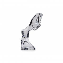 French Contemporary Baccarat Crystal Figure of a Rearing Horse - 4717234