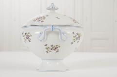 French Cornflower Pattern Old Paris Porcelain Tureen - 987004