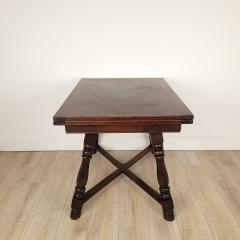 French Country Draw Leaf Table in Walnut circa 1880 - 2614996