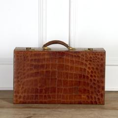 French Crocodile Skin Suitcase - 3625296