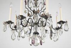 French Crystal Wrought Iron Chandelier - 2117462