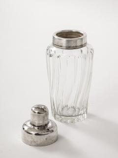 French Crystal and Silver Cocktail Shaker - 3380882