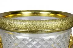 French Cut Crystal Bottle Holder or Ice Pail - 4129432