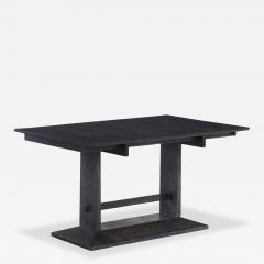 French Dark Cerused Oak Table or Desk C 1940 - 4730990