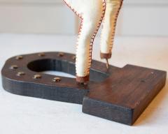 French Decorative Horse in Moleskin with Saddle and Harness 20th Century - 4381153