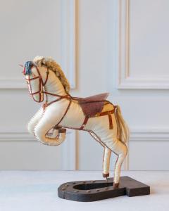 French Decorative Horse in Moleskin with Saddle and Harness 20th Century - 4381162