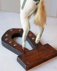 French Decorative Horse in Moleskin with Saddle and Harness 20th Century - 4381145