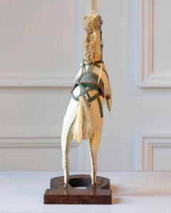 French Decorative Horse in Moleskin with Saddle and Harness 20th Century - 4381147