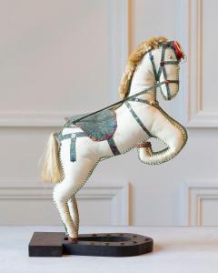 French Decorative Horse in Moleskin with Saddle and Harness 20th Century - 4381148