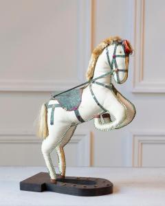 French Decorative Horse in Moleskin with Saddle and Harness 20th Century - 4381150