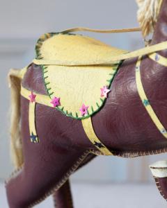 French Decorative Horse in Moleskin with Saddle and Harness 20th Century - 4381130