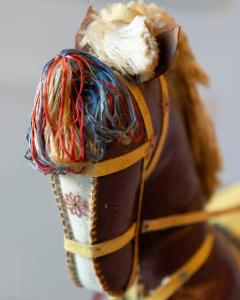 French Decorative Horse in Moleskin with Saddle and Harness 20th Century - 4381133