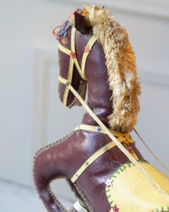 French Decorative Horse in Moleskin with Saddle and Harness 20th Century - 4381134