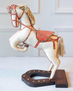French Decorative Horse in Moleskin with Saddle and Harness 20th Century - 4381119