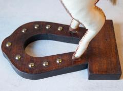 French Decorative Horse in Moleskin with Saddle and Harness 20th Century - 4381123