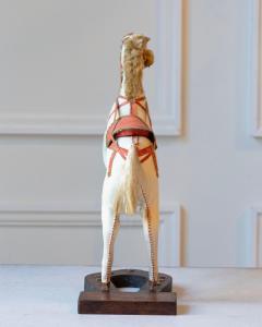 French Decorative Horse in Moleskin with Saddle and Harness 20th Century - 4381126