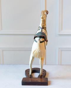 French Decorative Horse in Moleskin with Saddle and Harness 20th Century - 4381114