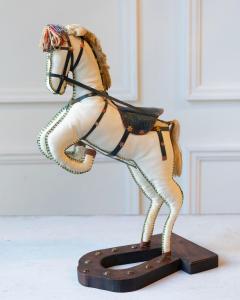 French Decorative Horse in Moleskin with Saddle and Harness 20th Century - 4381118