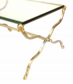 French Directoire Brass and Glass Coffee Table - 1428624