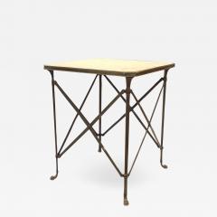 French Directoire Bronze Marble Top End Table - 1441241